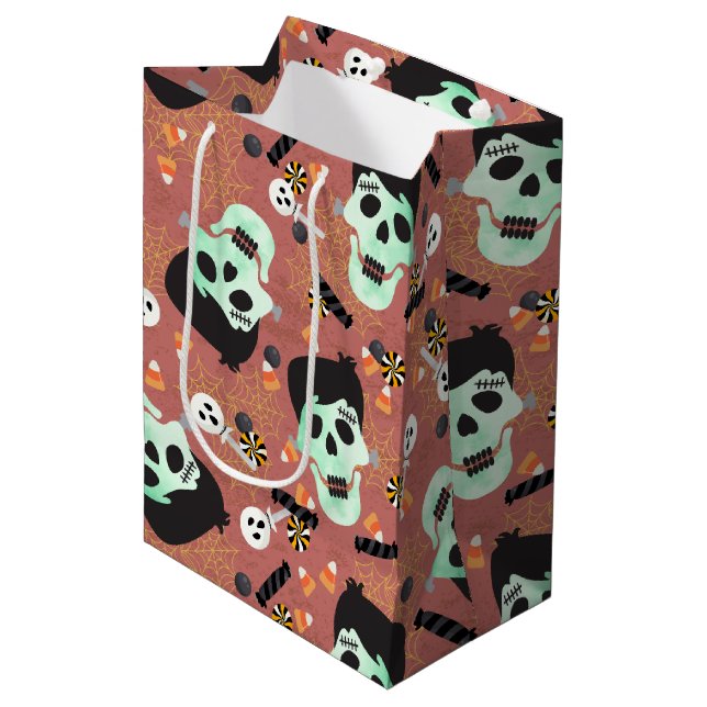 Monster Mash Halloween Birthday Gift Bag (Front Angled)