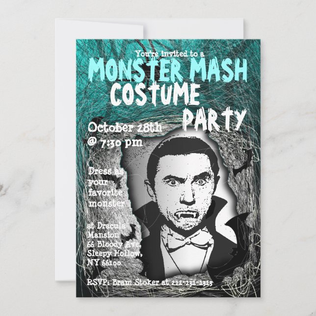 Monster Mash Halloween Costume Party Invitation (Front)