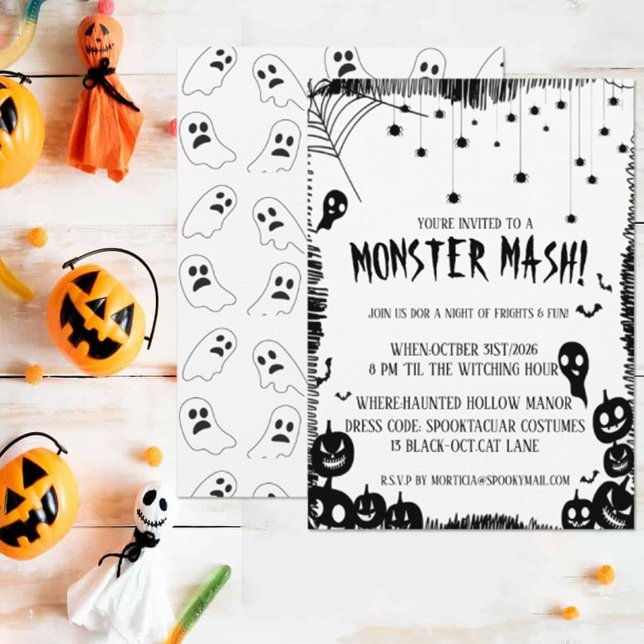 Monster Mash Halloween Costume Party Invitation (Creator Uploaded)