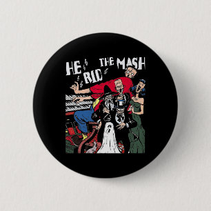 Monster Mash Halloween Ghoul Ghost 6 Cm Round Badge