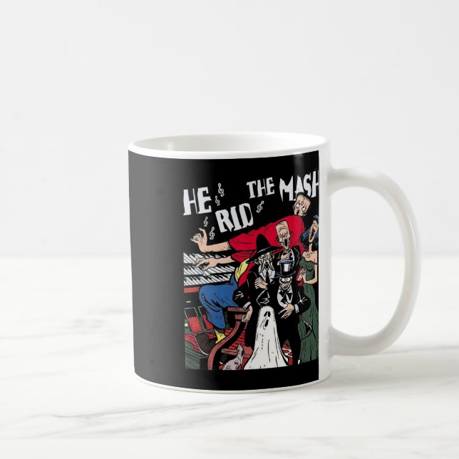 Monster Mash Halloween Ghoul Ghost  Coffee Mug (Right)