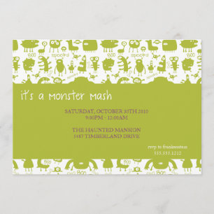 monster mash {halloween party invitation} invitation
