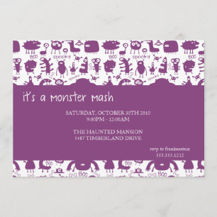 monster mash {halloween party invitation} invitation