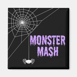 Monster Mash Halloween Spider Web Magnet