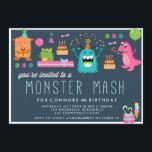MONSTER MASH KIDS BIRTHDAY PARTY INVITATION invite<br><div class="desc">MONSTER MASH KIDS BIRTHDAY PARTY INVITATION invite</div>