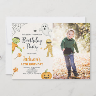 Monster Mash Kids Halloween Birthday Invitation