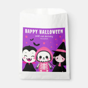 Monster Mash Purple Kids Halloween Birthday Party Favour Bags