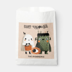 Monster Mash Spooky Cute Watercolor Halloween Favour Bags