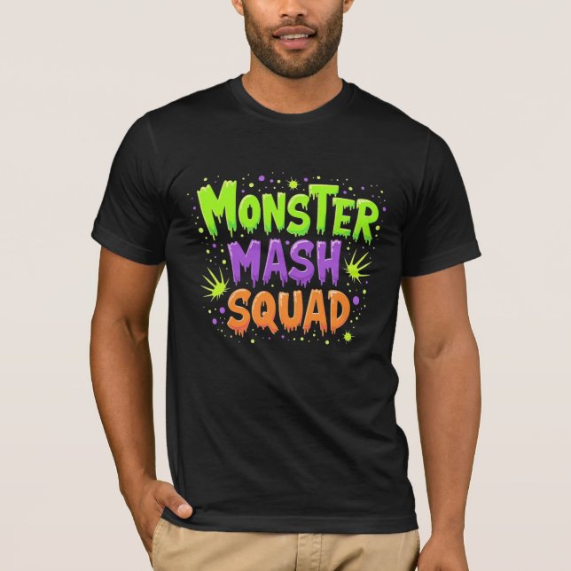 Monster Mash Squad Halloween T-Shirt (Front)