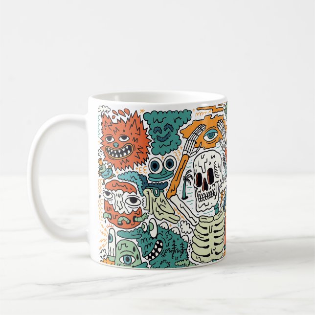 Monster Mash-Up Coffee Mug (Left)