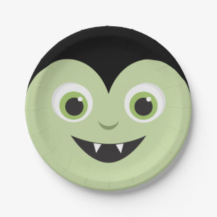 Monster Mash Vampire Halloween Paper Plate