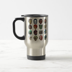 Monster Masks Color Travel Mug