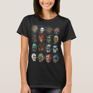 Monster Masks Colour Women’s T-Shirt (Black)