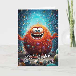 Monster Mayhem...Chuckle Centipede Birthday card