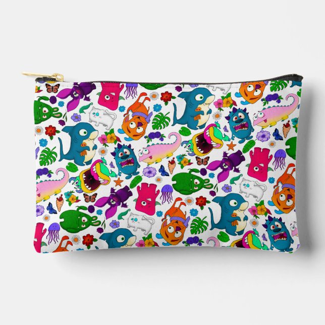 Monster Menagerie Pattern 2, tote bag (Front)