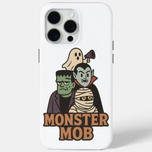 Monster Mob Funny Ghost Vampire Frankenstein Mummy iPhone 15 Pro Max Case