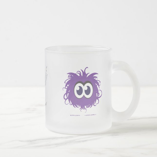 Monster MochaCup Frosted Glass Coffee Mug (Right)