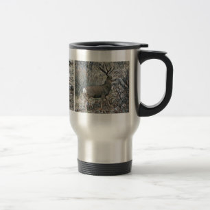 Monster mule deer buck travel mug