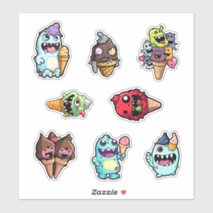 Monster Munchies Ice Cream Stickers pt 3