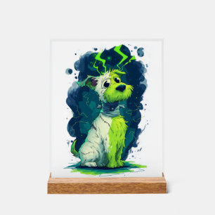 Monster Mutt � Cute Halloween Dog Acrylic Sign