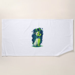 Monster Mutt – Cute Halloween Dog Beach Towel