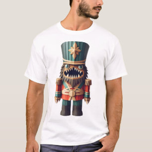 Monster Nutcracker Soldier creepy Christmas art T-Shirt