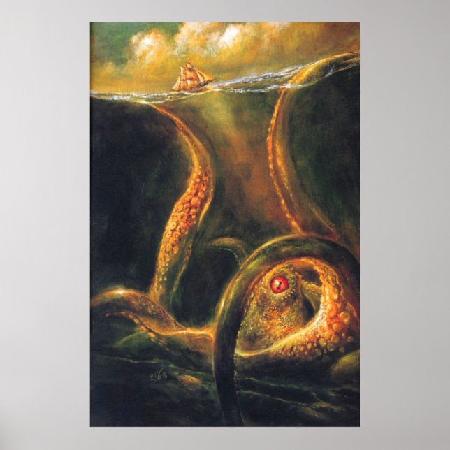 Monster Octopus Poster (Front)