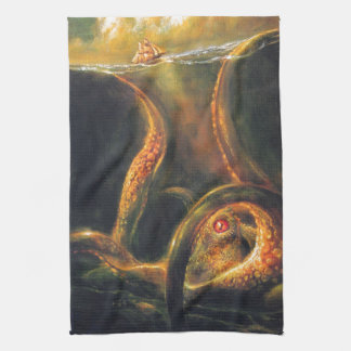 Monster Octopus Tea Towel