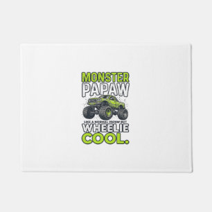 Monster Papaw Wheelie Cool Funny Monster Truck Des Doormat