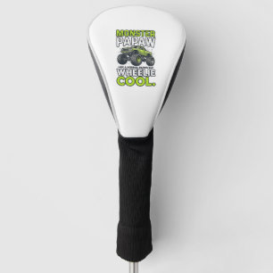 Monster Papaw Wheelie Cool Funny Monster Truck Des Golf Head Cover