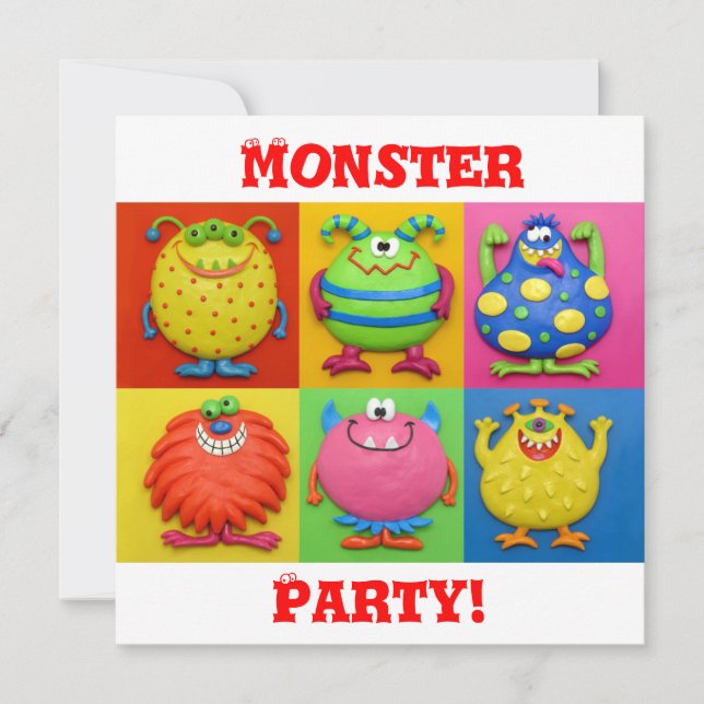 Monster Party Invitation (Front)