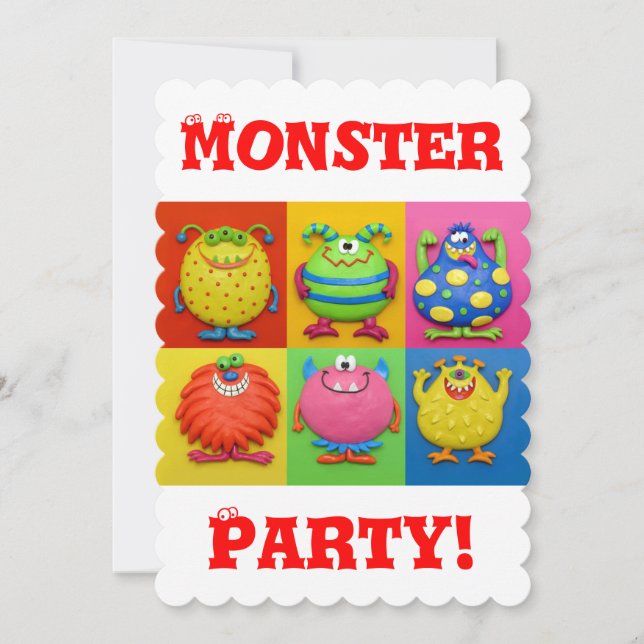Monster Party Invitation (Front)