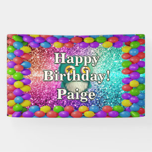 Monster Personalised character birthday banner