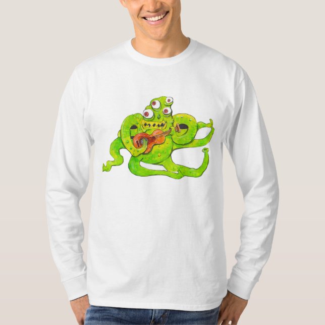 Monster Plays Guitar T-Shirt (Front)