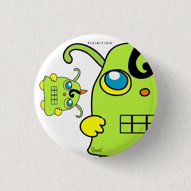 Monster Potato Green Button (Front)
