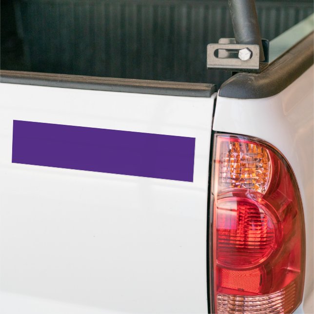 Monster Purple Bumper Sticker (On Truck)