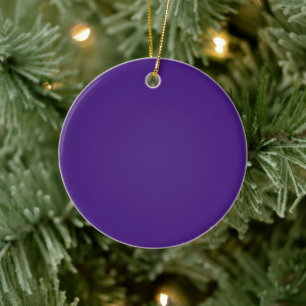 Monster Purple Circle Ceramic Ornament