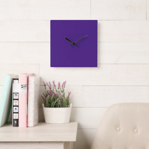 Monster Purple Square Wall Clock