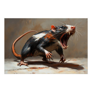 Monster rat creature poster