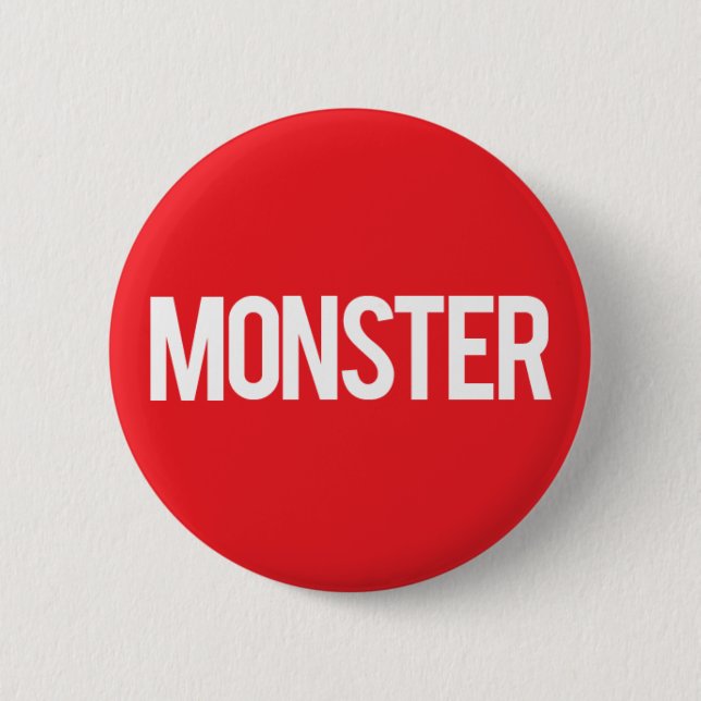 Monster Records 6 Cm Round Badge (Front)