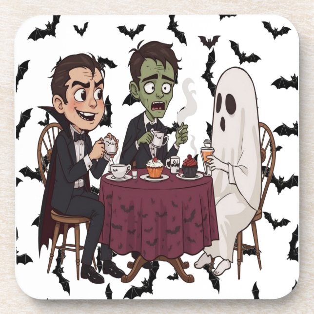 Monster’s Sweet Feast Halloween Coaster (Front)