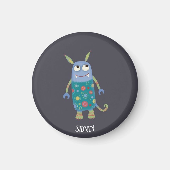 Monster Sidney Custom Name Magnet (Front)