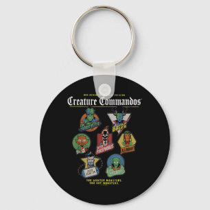 Monster Squad Badges Design Key Ring