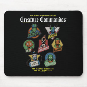 Monster Squad Badges Performance Mouse Mat