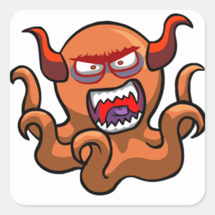 Monster Square Sticker
