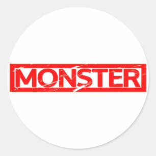 Monster Stamp Classic Round Sticker