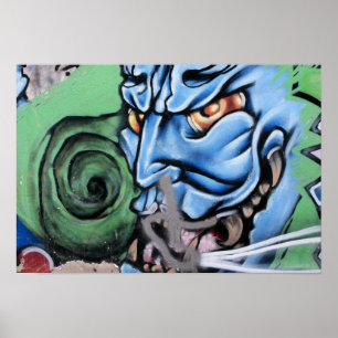 Monster Street Art of Las Palmas Poster