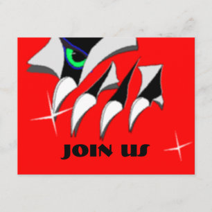 MONSTER THEME CLAWS & EYE PARTY INVITATIONS INVITE