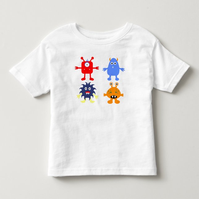 Monster Themed Toddler Pullover Hoodie (Front)