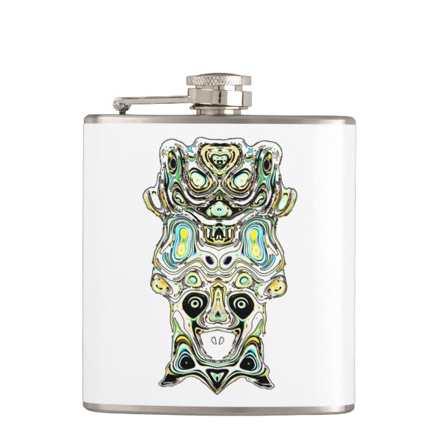 Monster Totem 3 Hip Flask (Front)